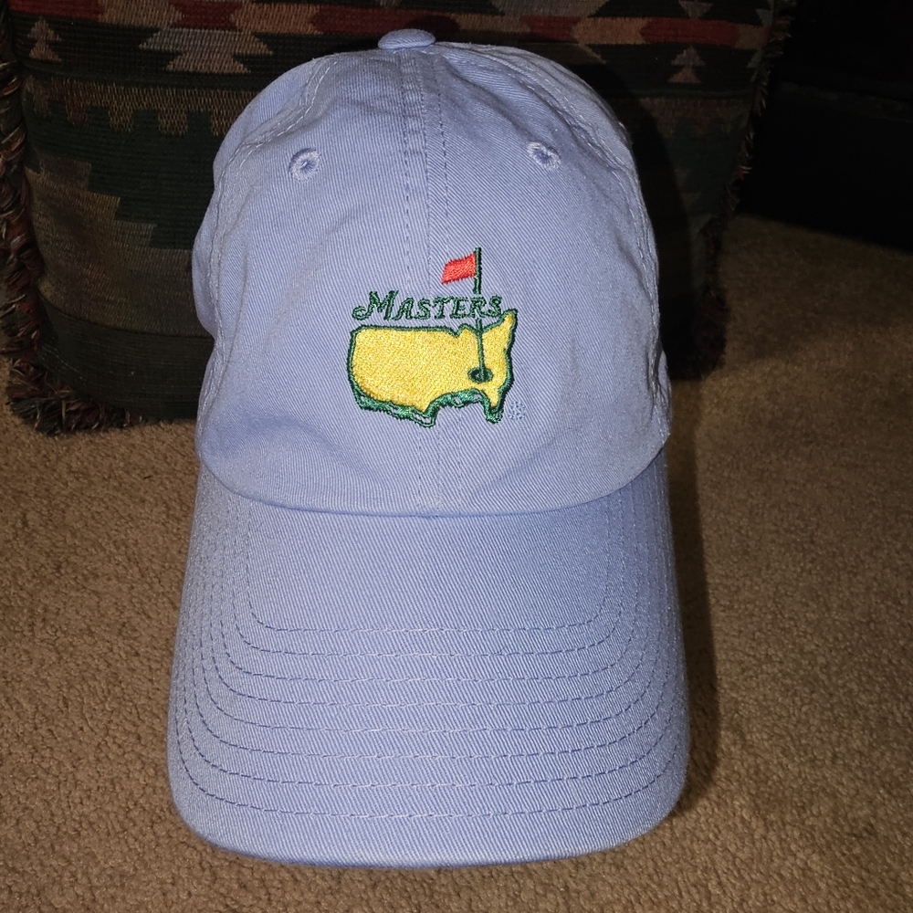 The MASTERS Golf Tournament Logo BABY BLUE HAT Pga 2012 NC Tarheels color.